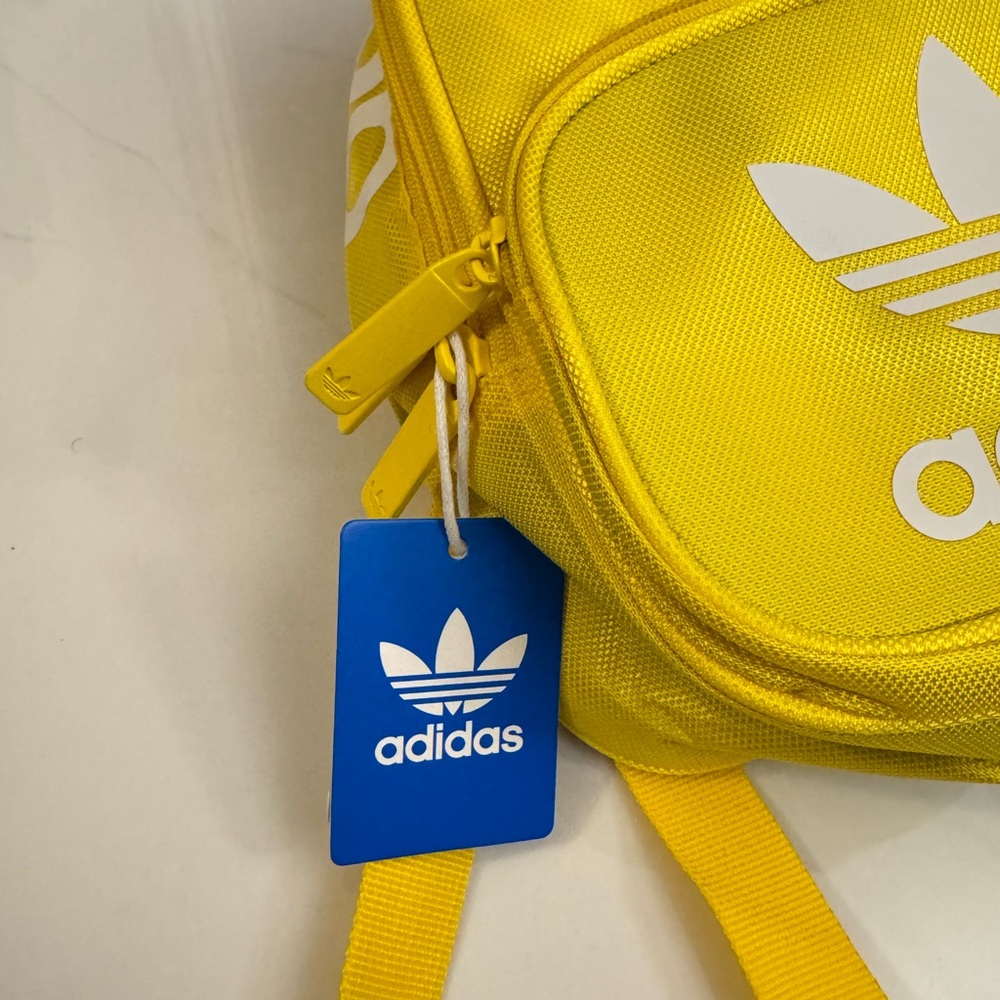 Adidas Mini Yellow Mini Backpack - Trefoil Logo - Picture 3 of 7